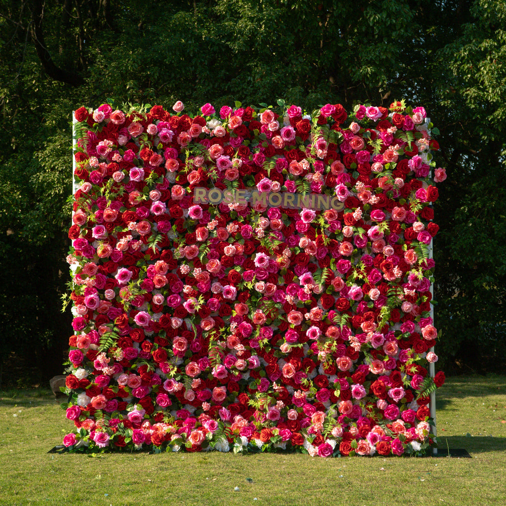 Margarita：5D Fabric Artificial rolling up curtain flower wall Free Shipping