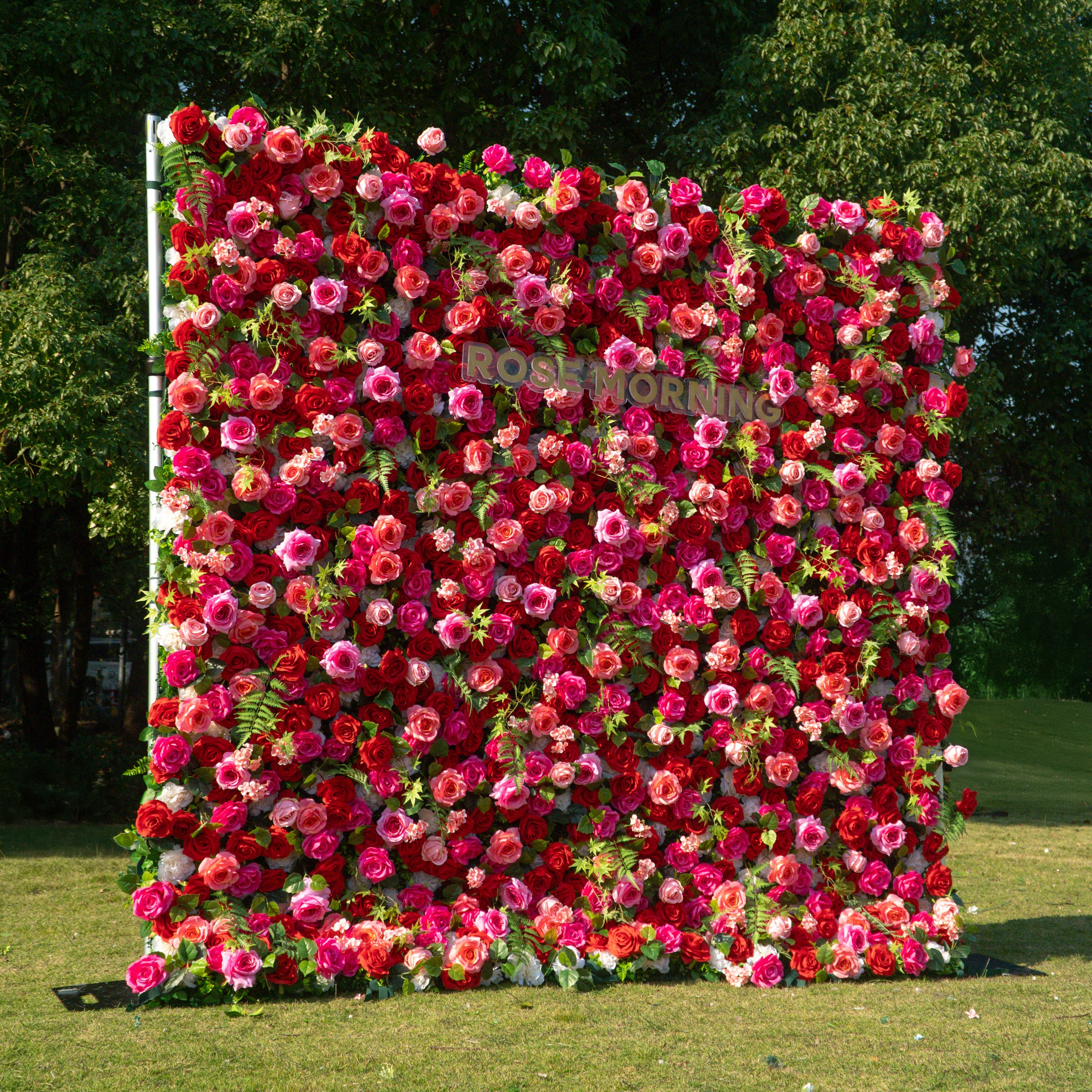 Margarita：5D Fabric Artificial rolling up curtain flower wall Free Shipping