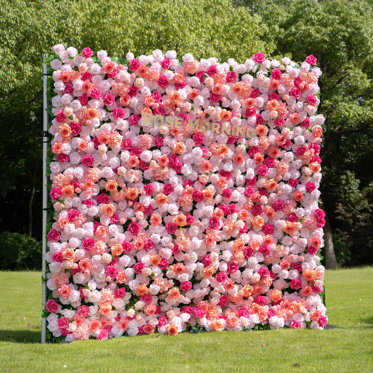 Mariposa：4D Fabric Artificial rolling up curtain flower wall Free Shipping