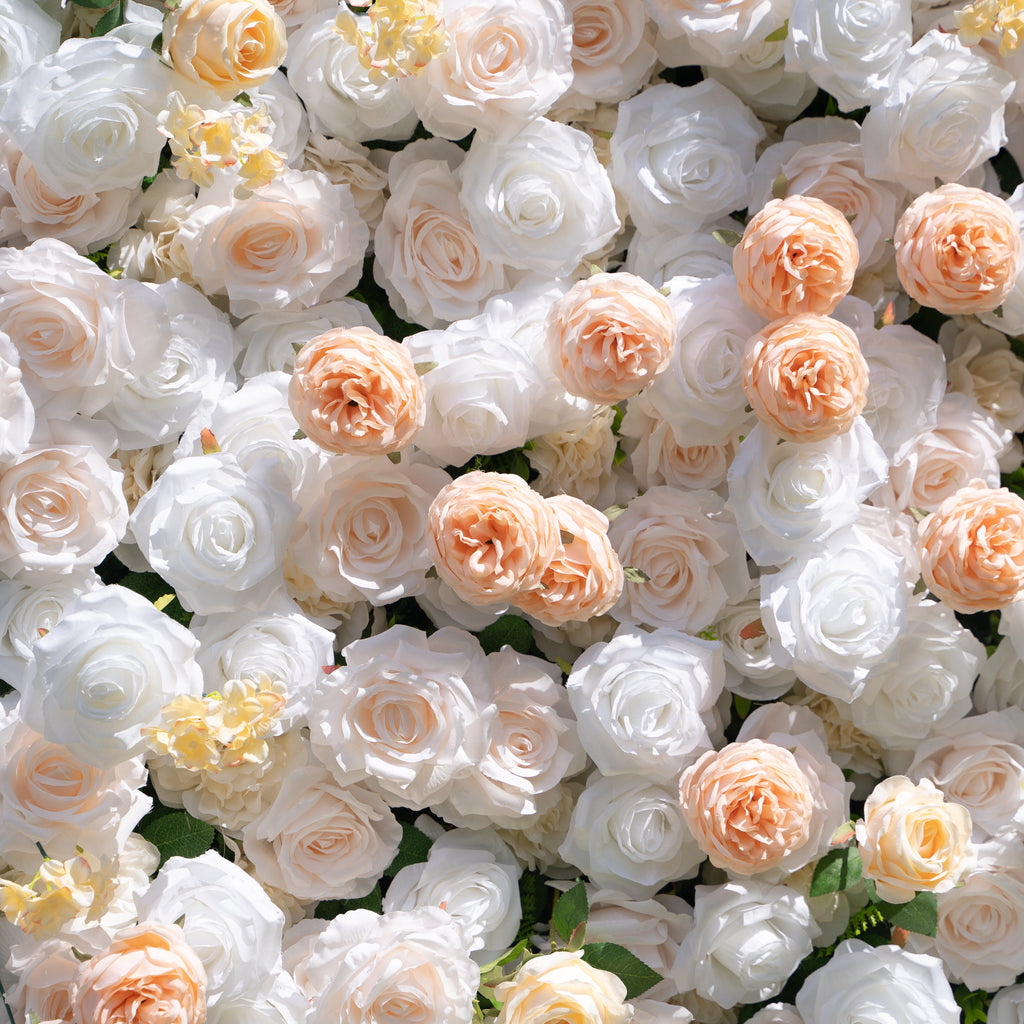 Marissa：3D Fabric Artificial rolling up curtain flower wall Free Shipping
