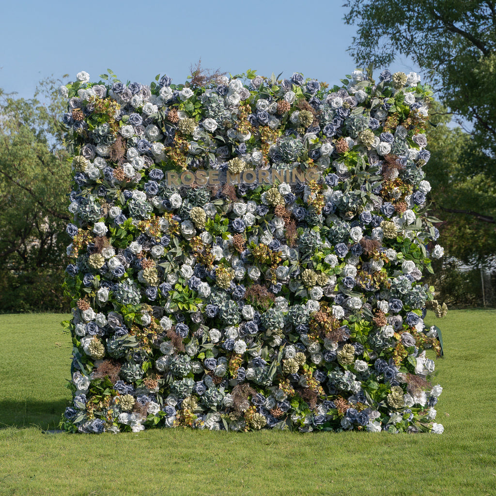 Maturo：5D Fabric Artificial rolling up curtain flower wall(Ready to Ship Only USA) Free Shipping
