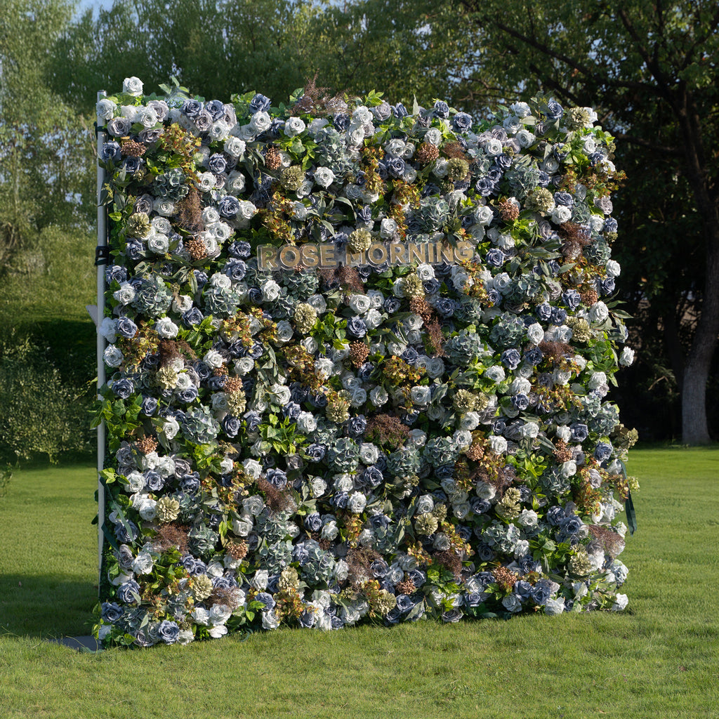 Maturo：5D Fabric Artificial rolling up curtain flower wall(Ready to Ship Only USA) Free Shipping