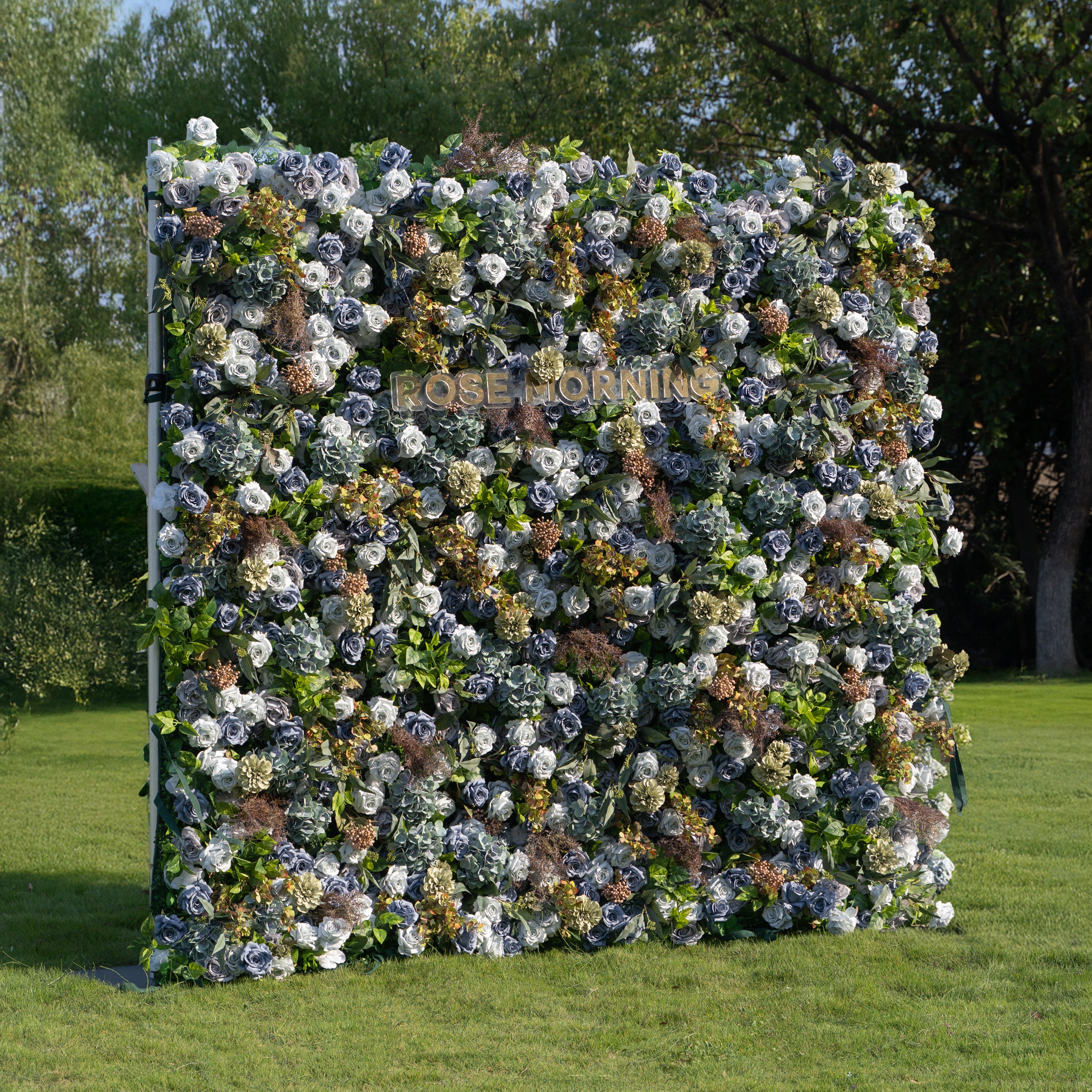Maturo：5D Fabric Artificial rolling up curtain flower wall(Ready to Ship Only USA) Free Shipping