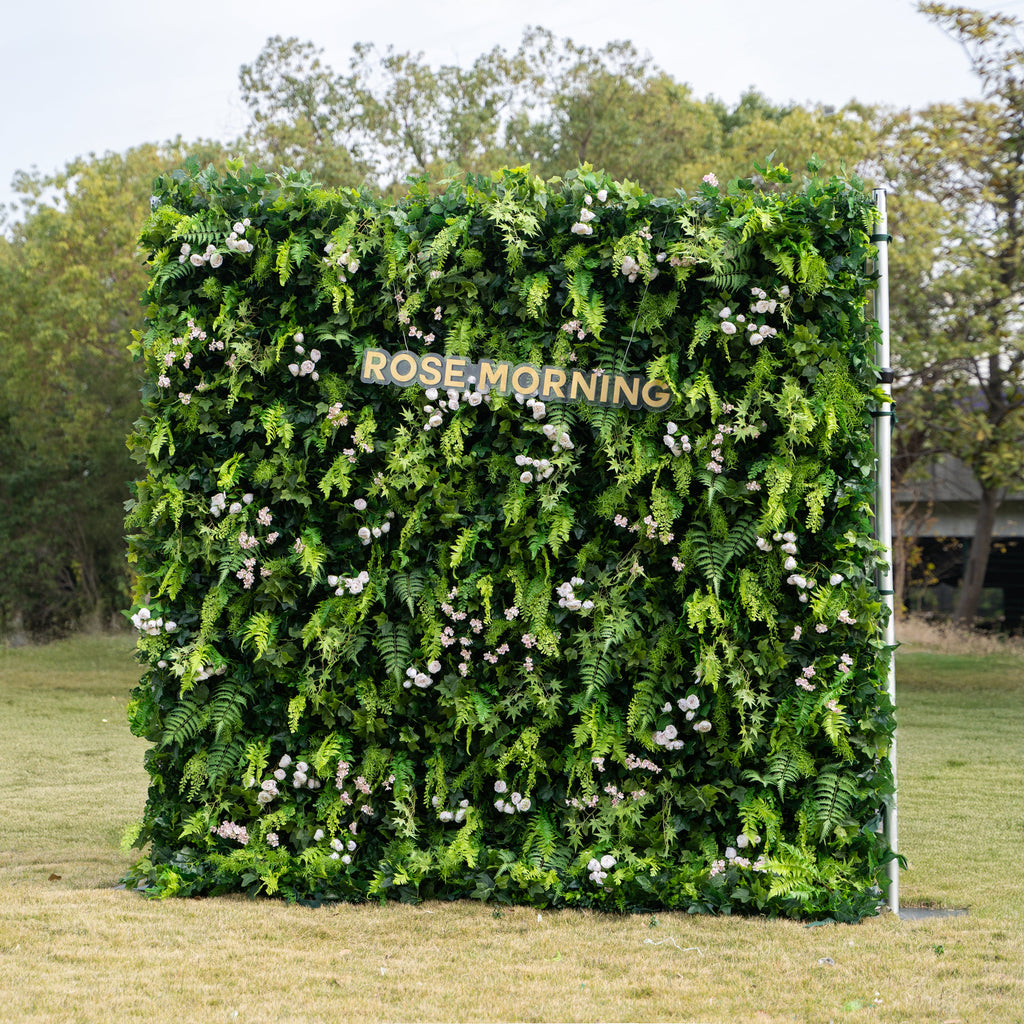 Mikia：4D Fabric Artificial rolling up curtain flower wall Free Shipping