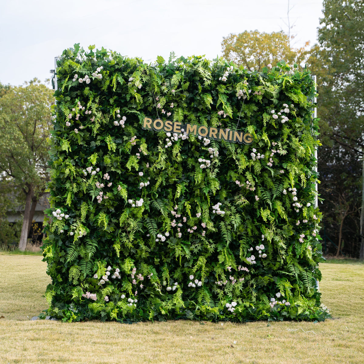 Mikia：4D Fabric Artificial rolling up curtain flower wall Free Shipping