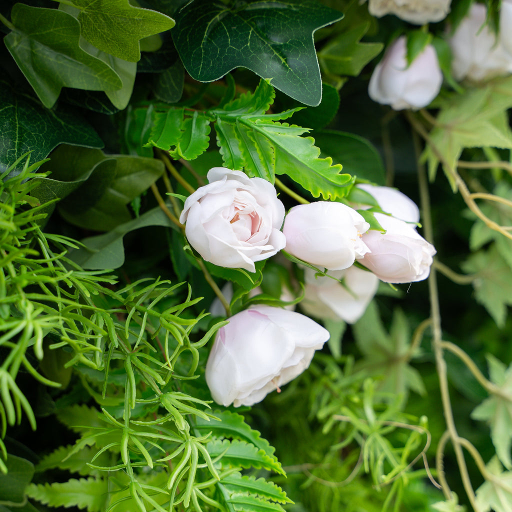 Mikia：4D Fabric Artificial rolling up curtain flower wall Free Shipping