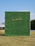 Milan: Fabric Artificial rolling up curtain green flower wall(In Us Stock) Free Shipping