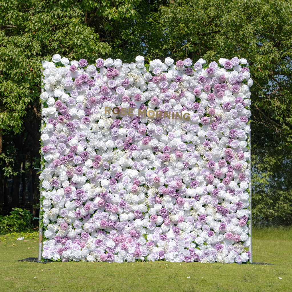 Millie：3D Fabric Artificial rolling up curtain flower wall Free Shipping