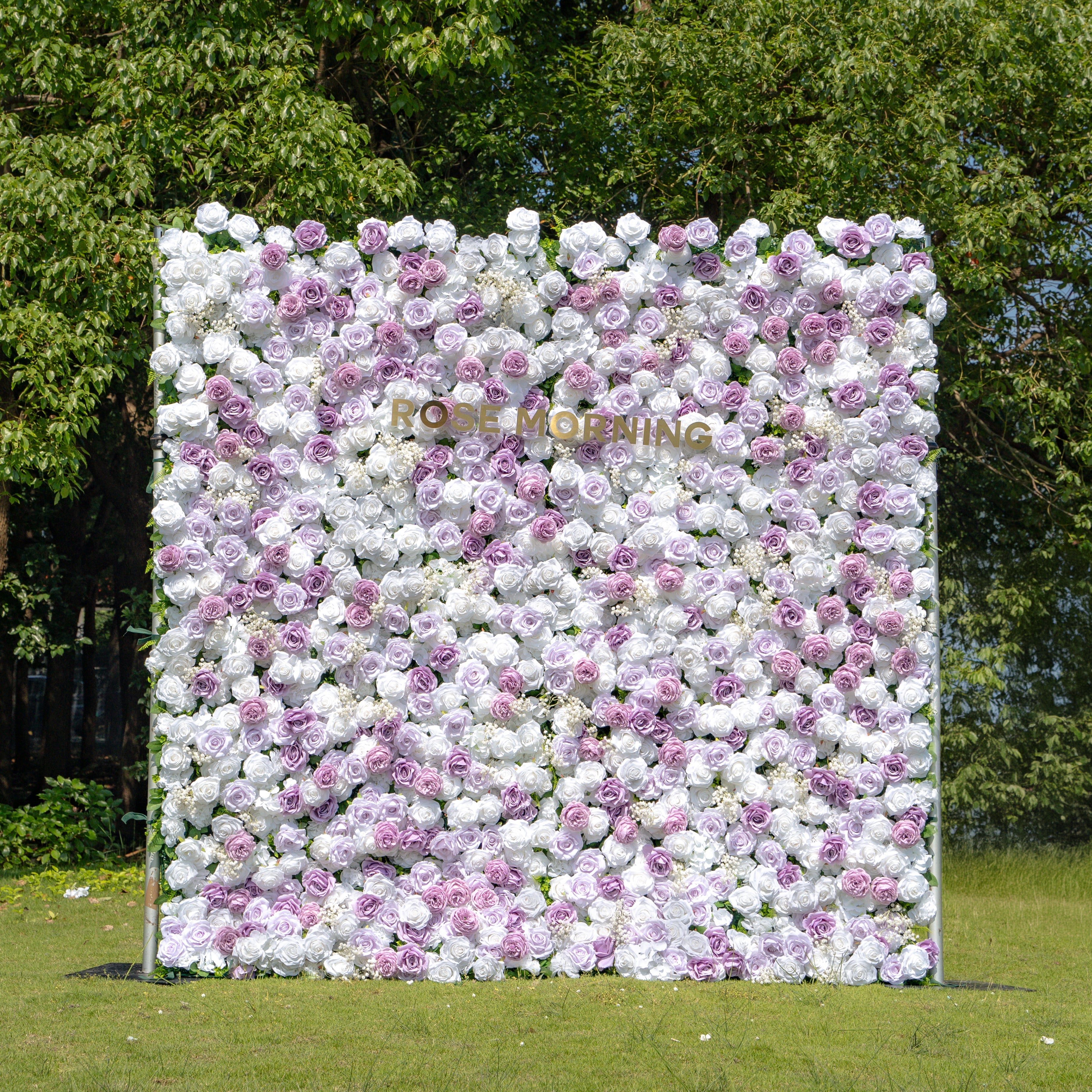 Millie：3D Fabric Artificial rolling up curtain flower wall Free Shipping