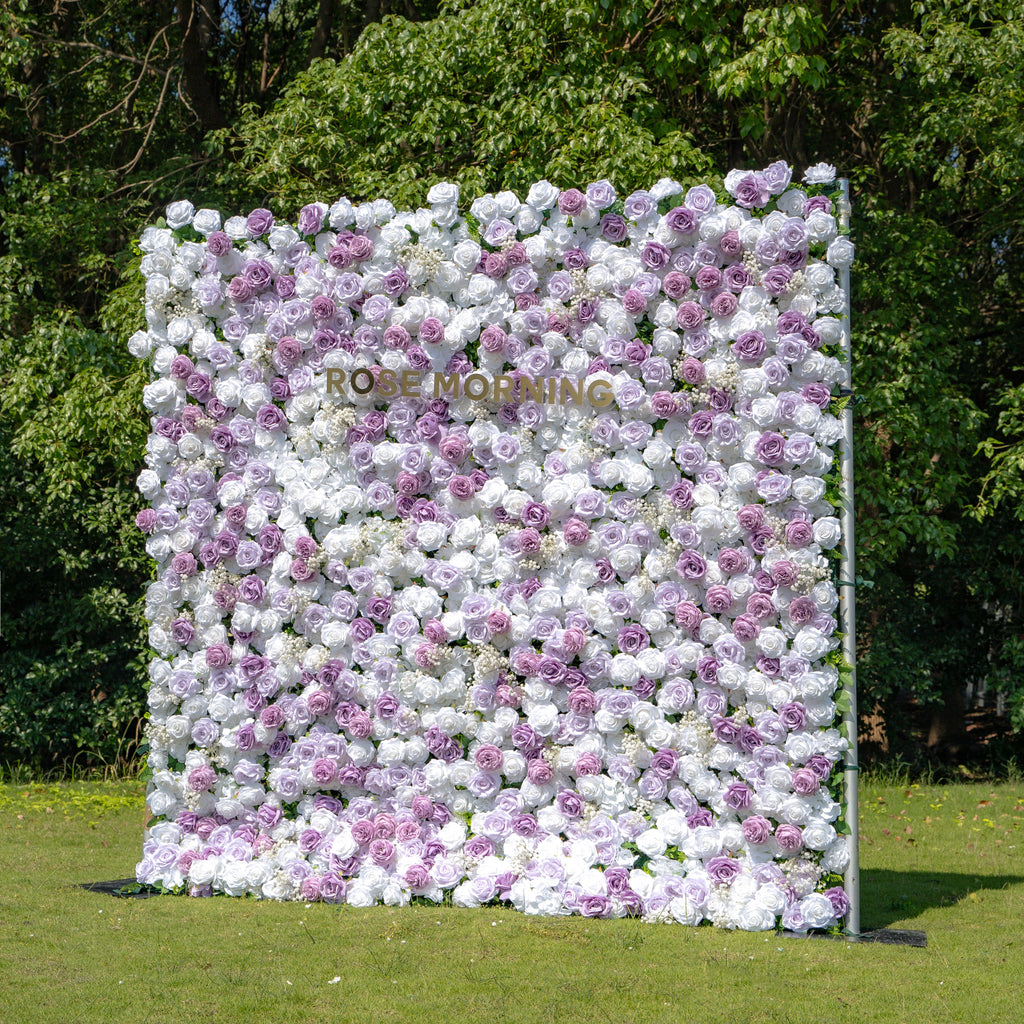 Millie：3D Fabric Artificial rolling up curtain flower wall Free Shipping