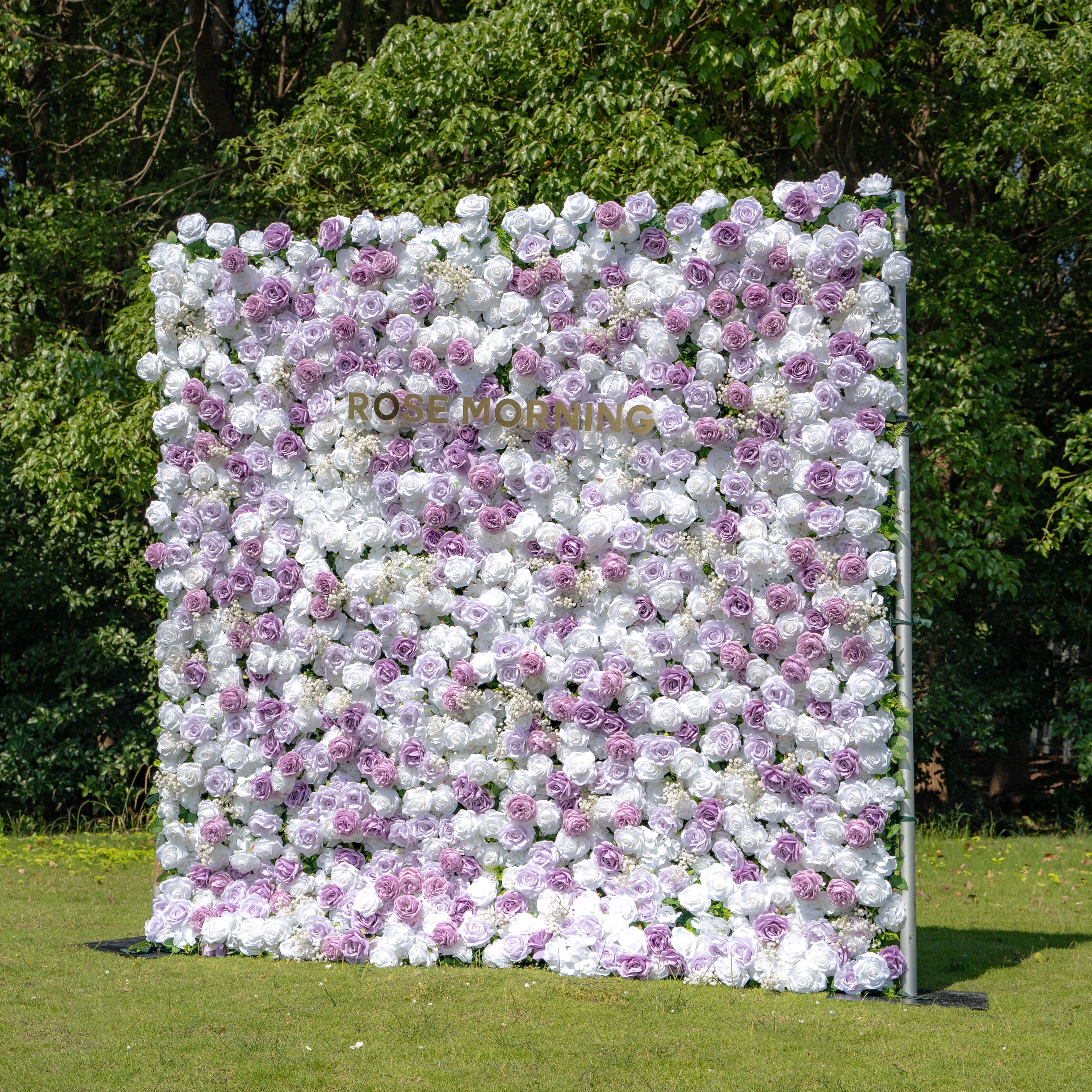 Millie：3D Fabric Artificial rolling up curtain flower wall Free Shipping