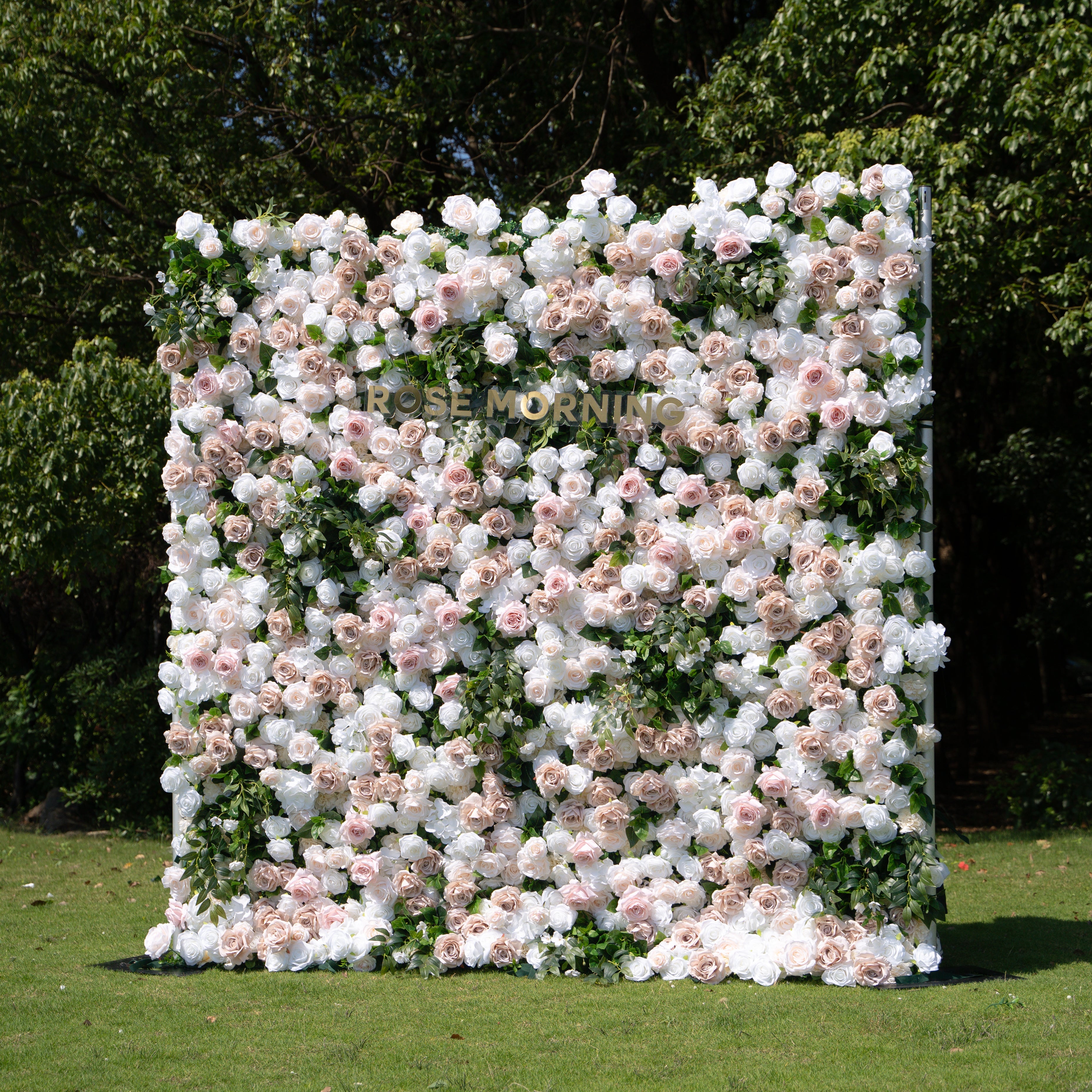 Milo：3D Fabric Artificial rolling up curtain flower wall Free Shipping