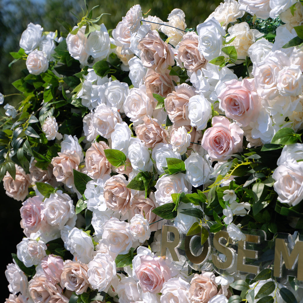 Milo：3D Fabric Artificial rolling up curtain flower wall Free Shipping