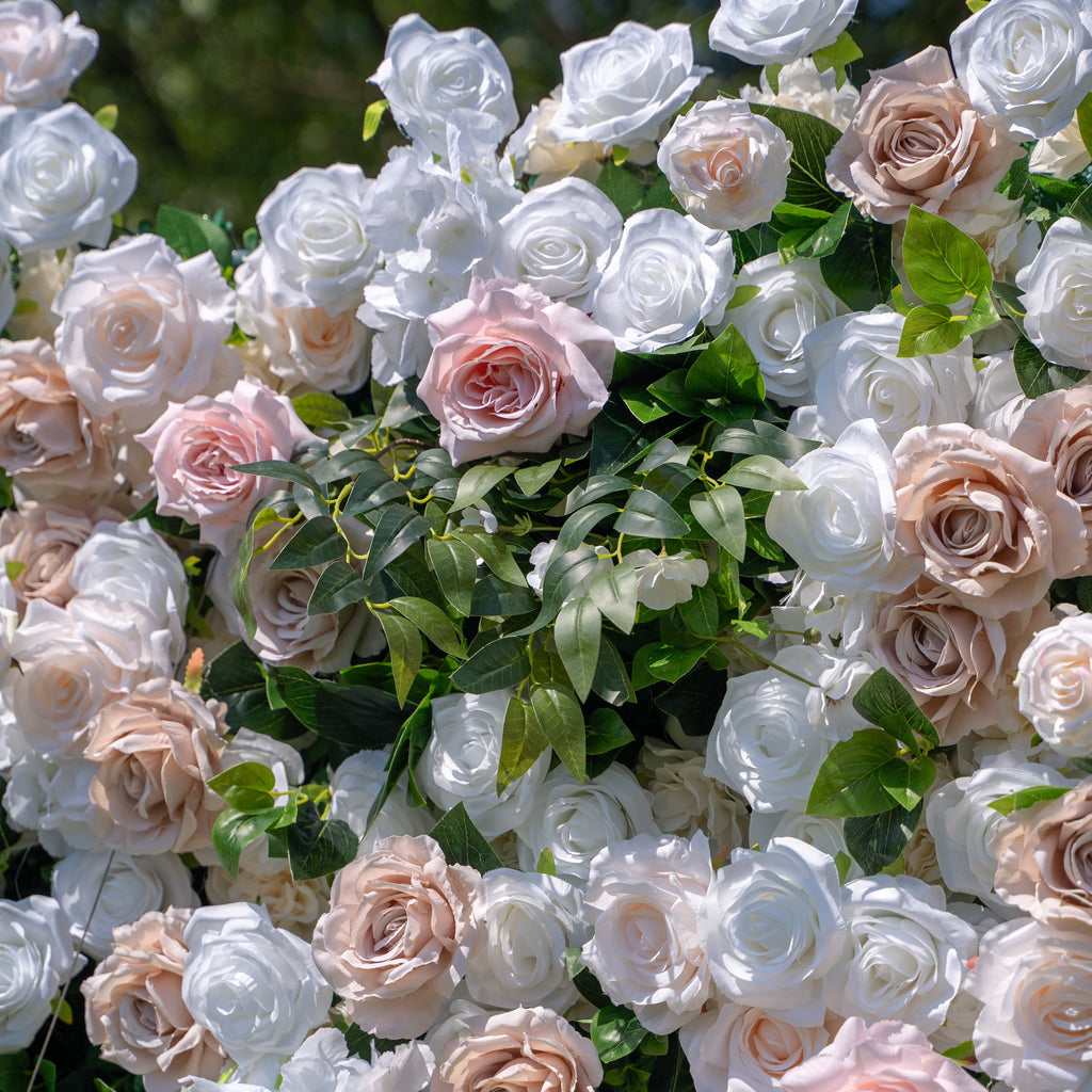 Milo：3D Fabric Artificial rolling up curtain flower wall Free Shipping