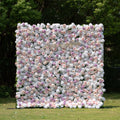 Minnie：4D Fabric Artificial rolling up curtain flower wall Free Shipping