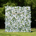 Moonlight：3D Fabric Artificial rolling up curtain flower wall Free Shipping