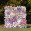 Nari：5D Fabric Artificial rolling up curtain flower wall Rose Morning