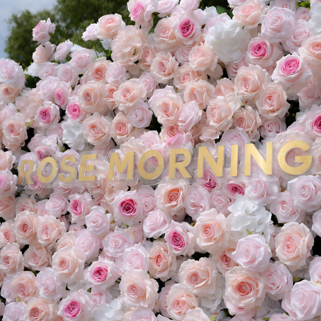 Natalia：5D Fabric Artificial rolling up curtain flower wall（复制） Rose Morning