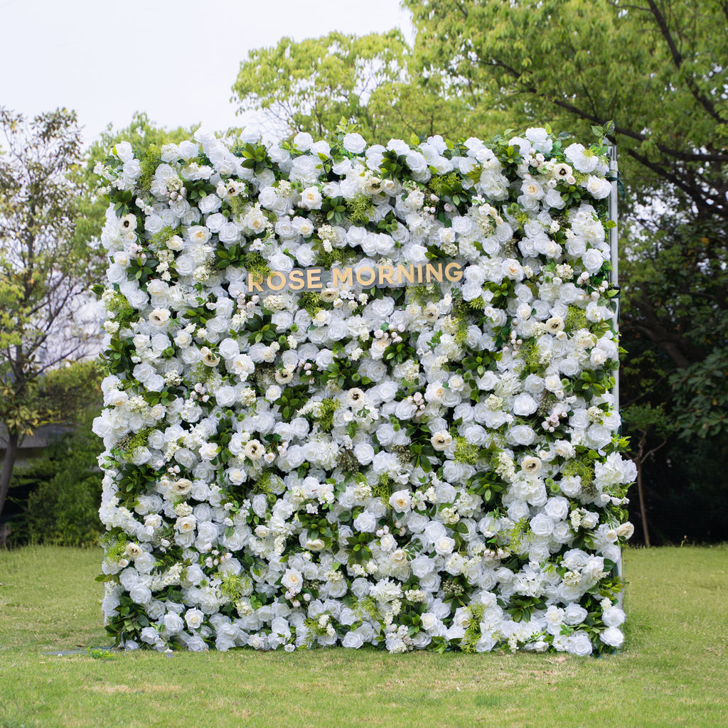 Olisa：5D Fabric Artificial rolling up curtain flower wall Free Shipping
