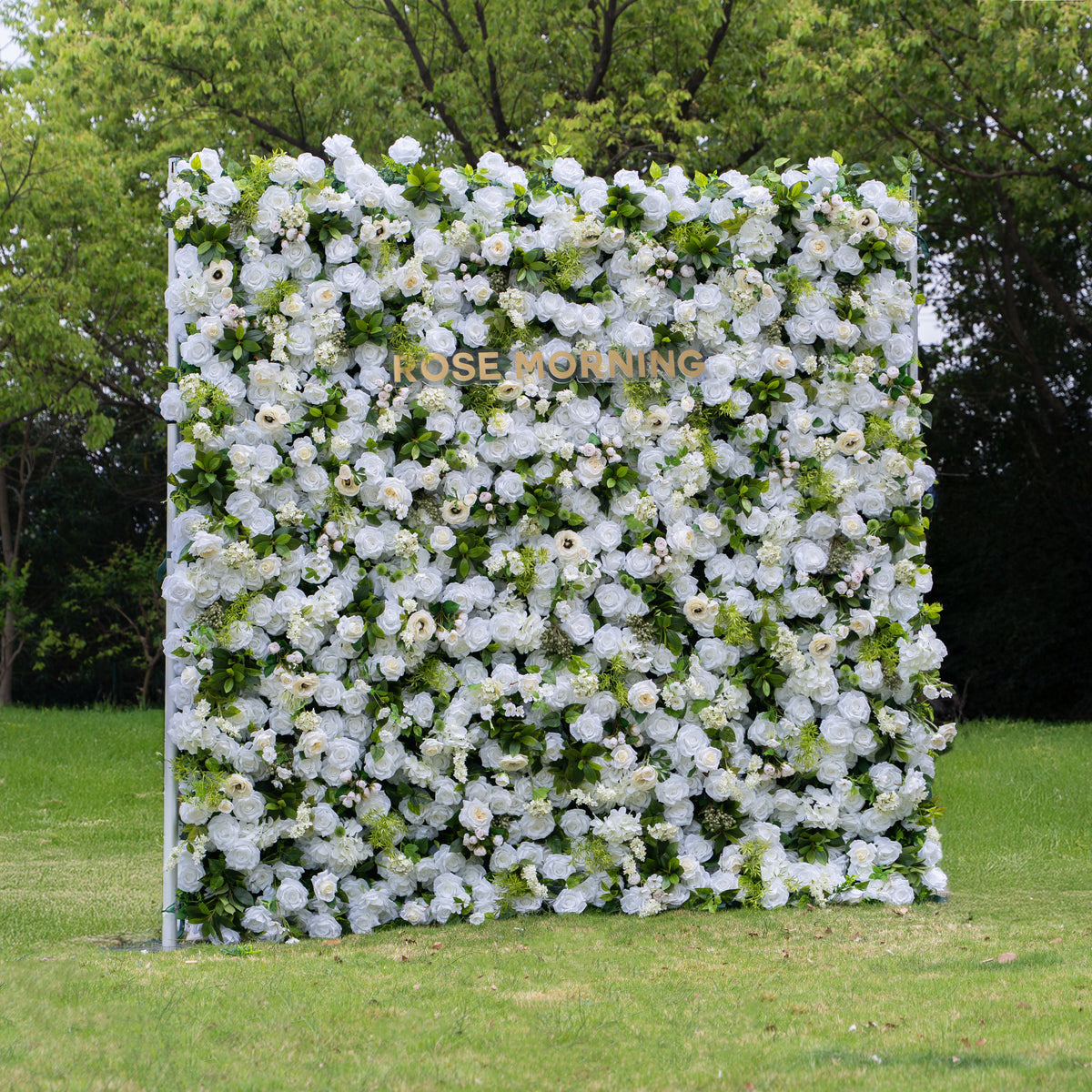 Olisa：5D Fabric Artificial rolling up curtain flower wall Free Shipping