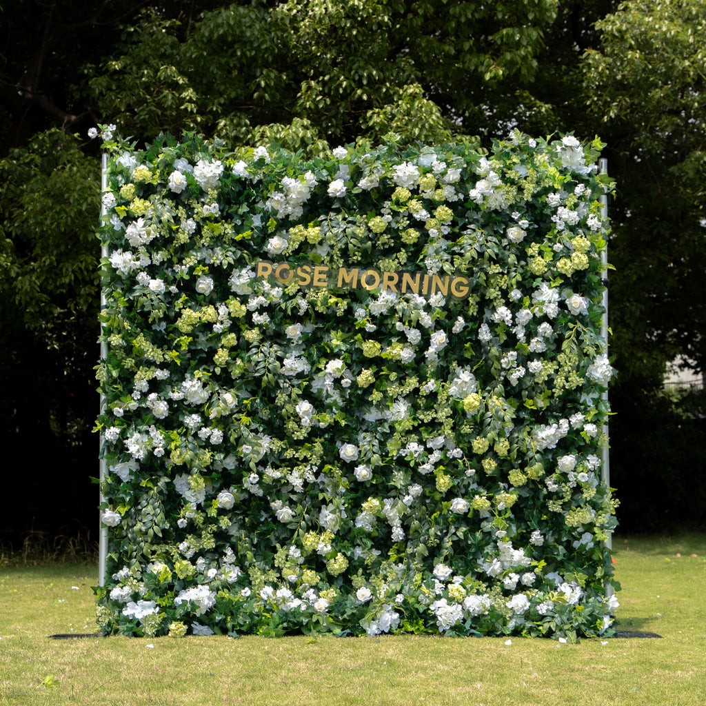 Parker：5D Fabric Artificial rolling up curtain flower wall Free Shipping