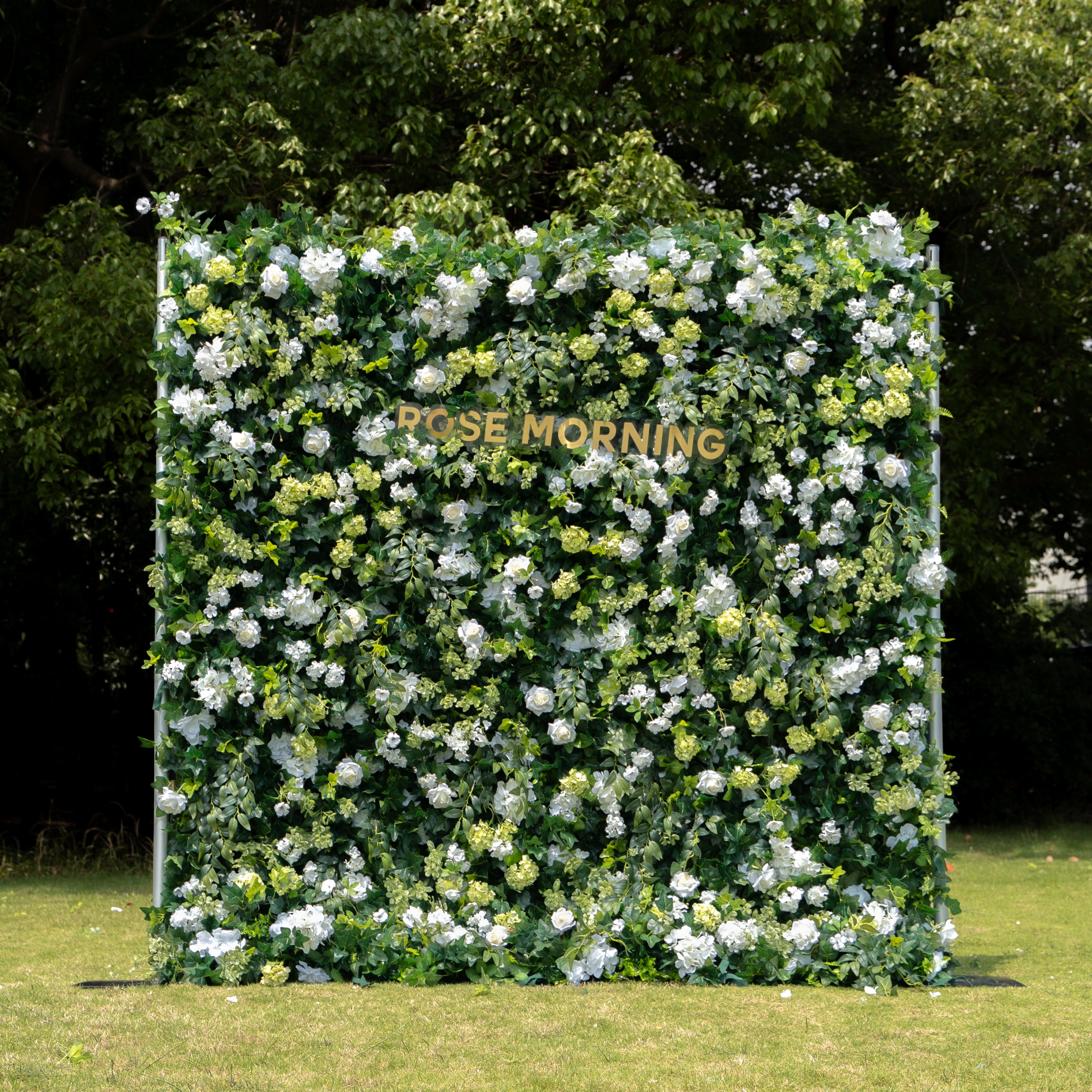 Parker：5D Fabric Artificial rolling up curtain flower wall Free Shipping