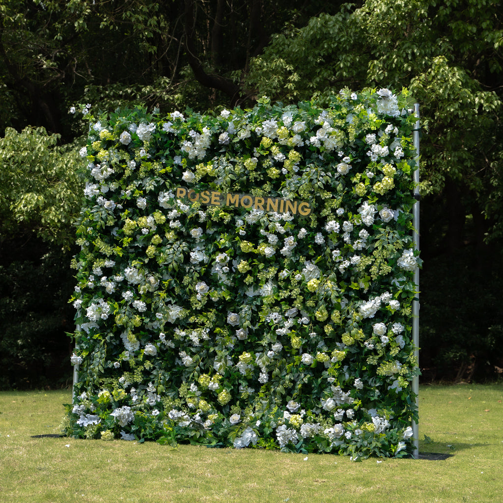 Parker：5D Fabric Artificial rolling up curtain flower wall Free Shipping
