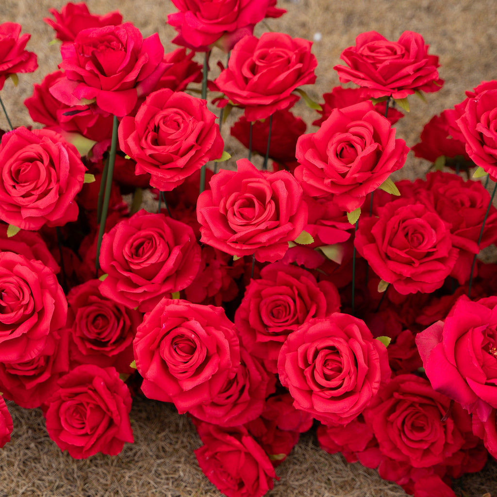 Passion: The Perfect Valentine’s Surprise Luxury 3D Red Rose Passion Heart Wall(6.2ft*6.9ft) Free Shipping