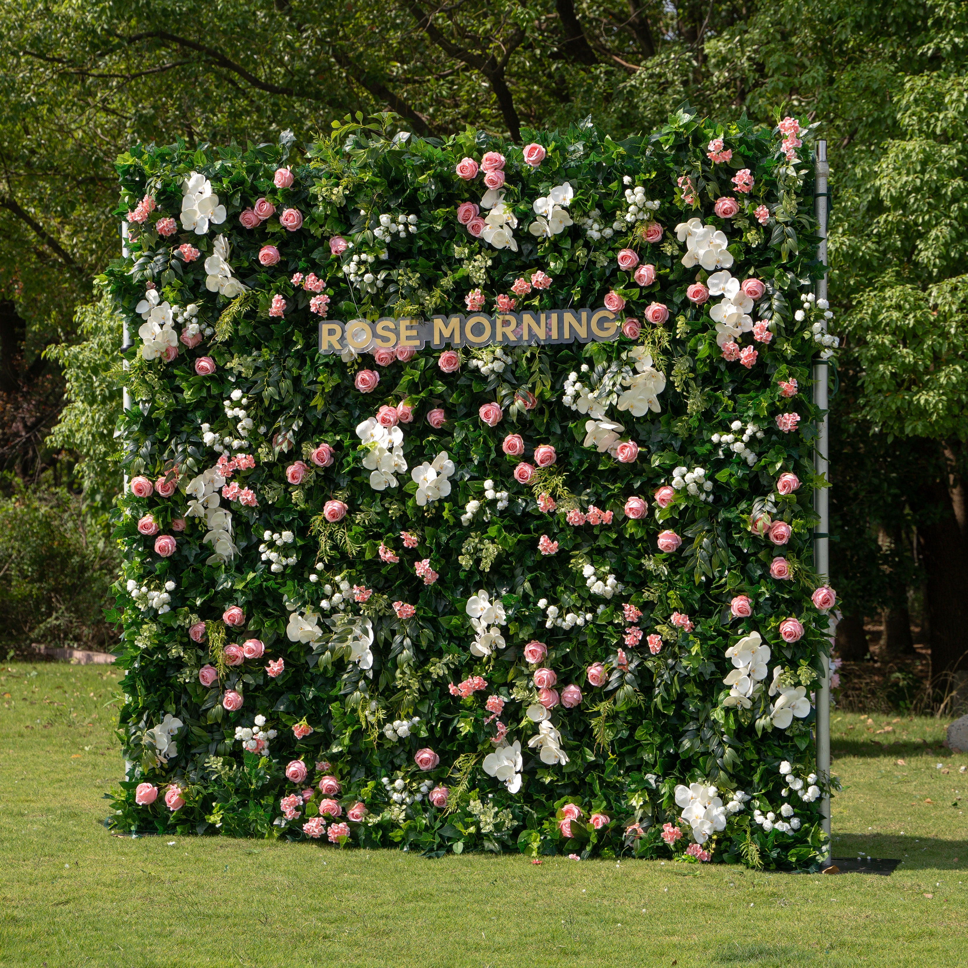 Patricia：3D Fabric Artificial rolling up curtain flower wall Free Shipping