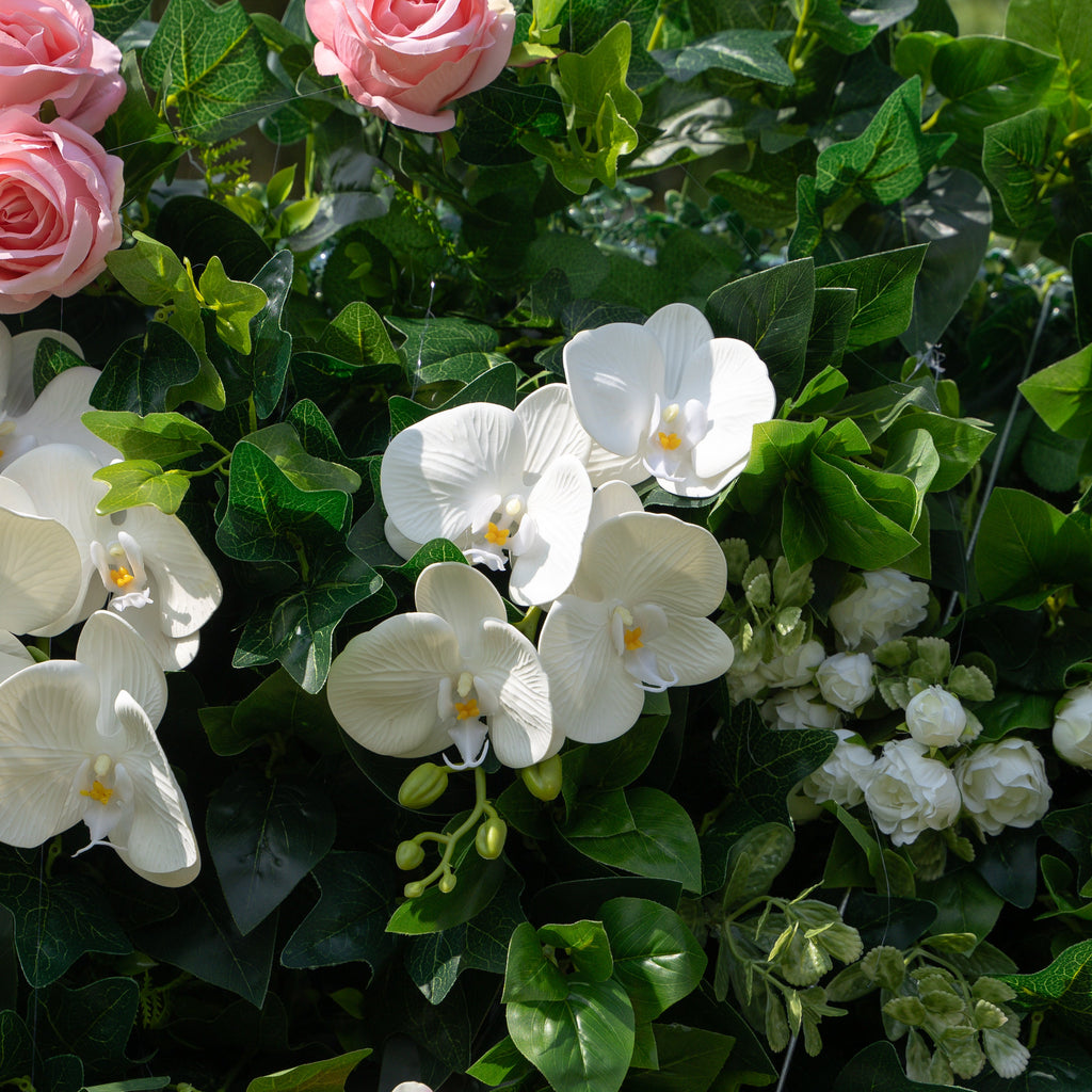 Patricia：3D Fabric Artificial rolling up curtain flower wall Free Shipping