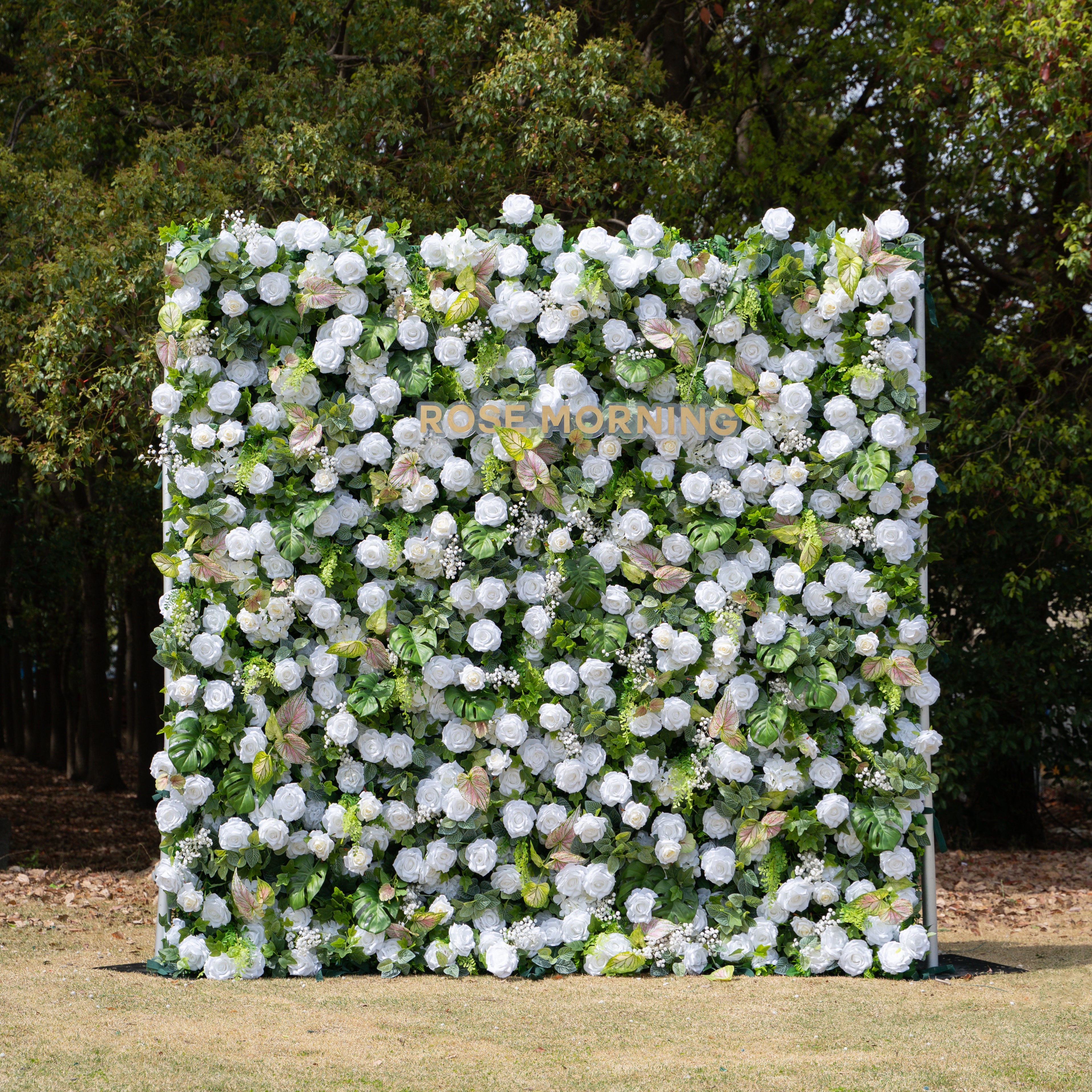Perla：5D Fabric Artificial rolling up curtain flower wall Free Shipping