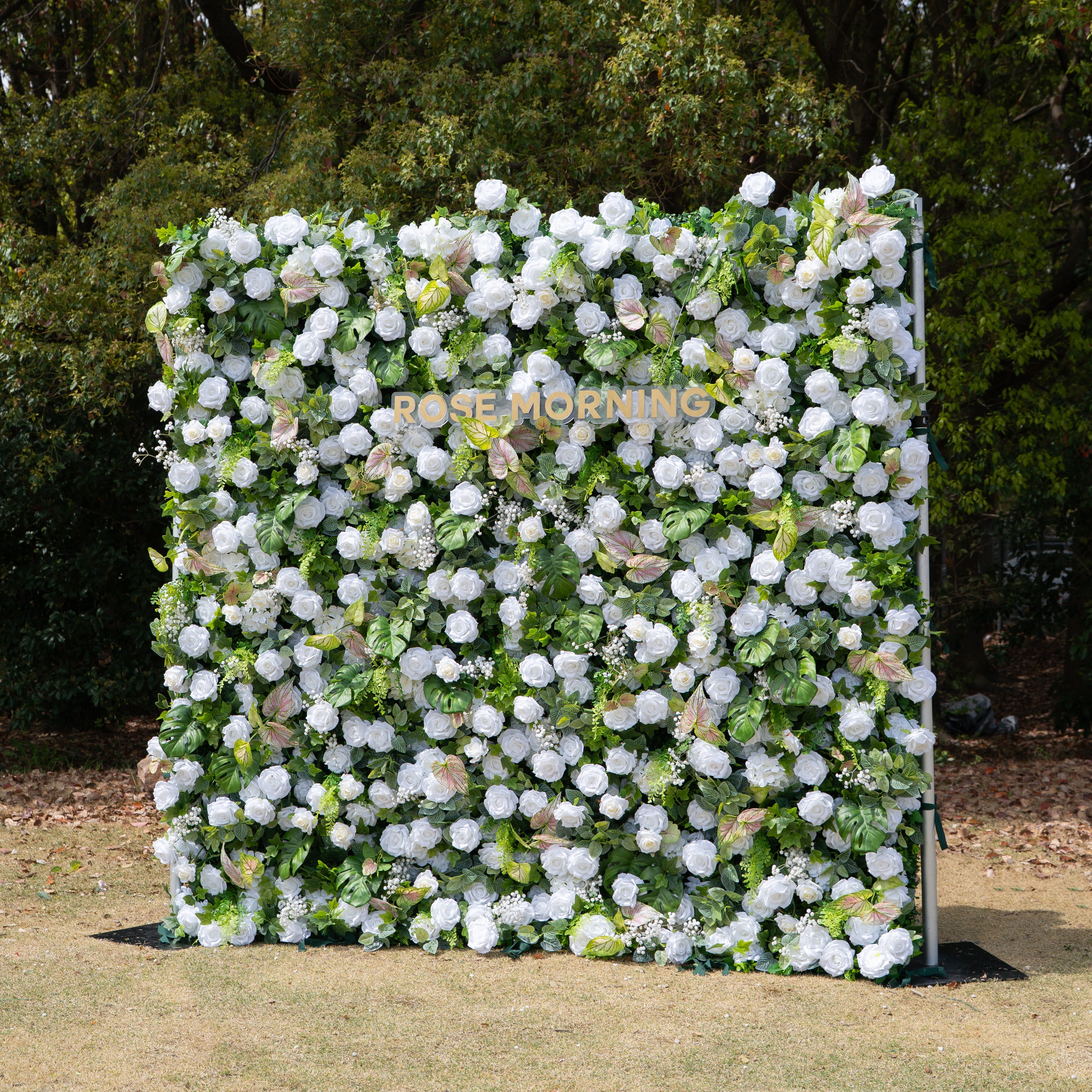 Perla：5D Fabric Artificial rolling up curtain flower wall Free Shipping