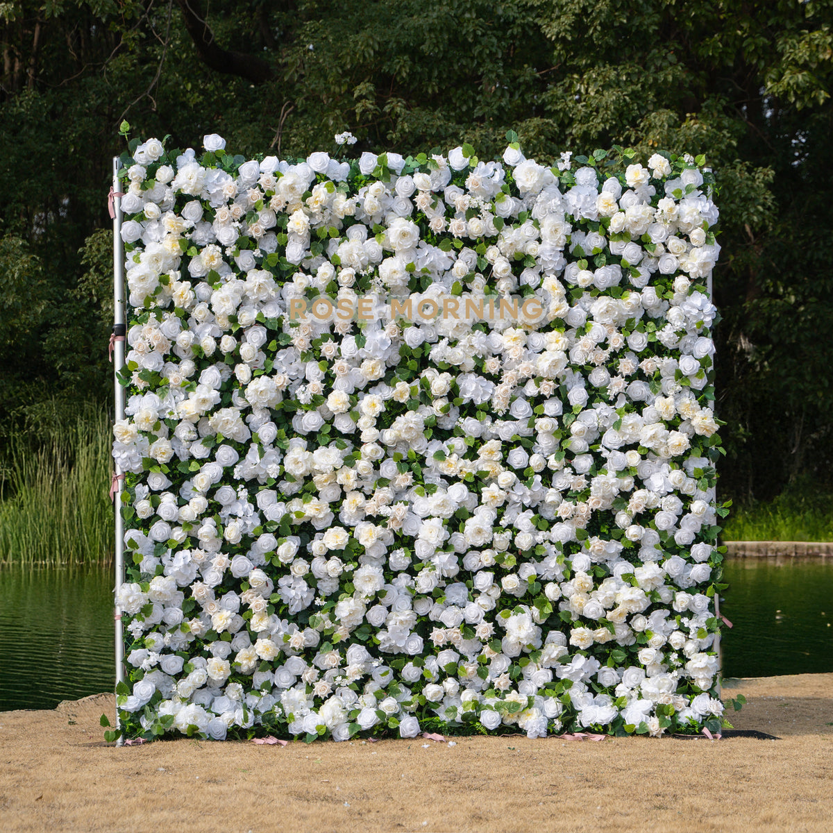 Piper：3D Fabric Artificial rolling up curtain flower wall Free Shipping
