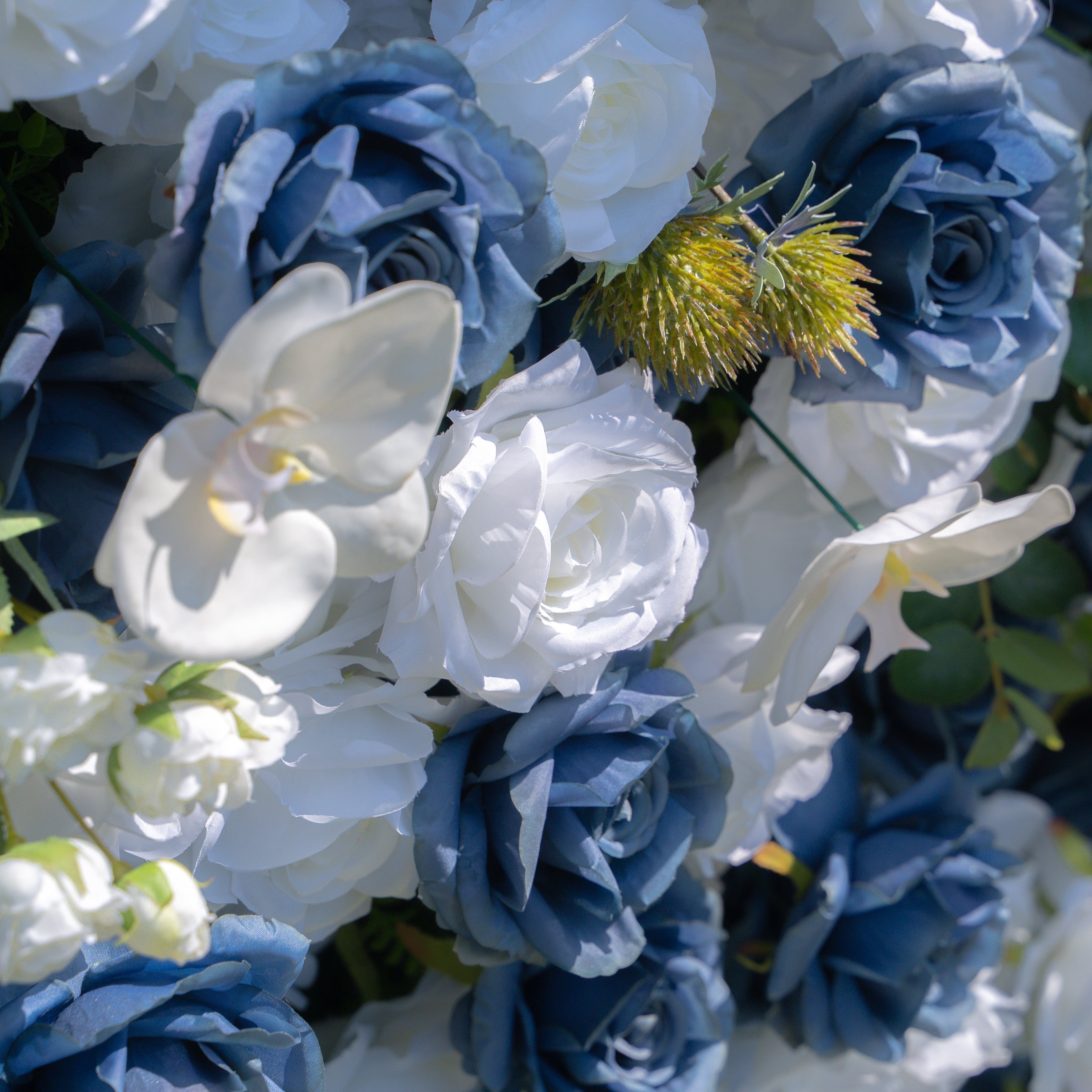 Precious：5D Fabric Artificial rolling up curtain flower wall Free Shipping