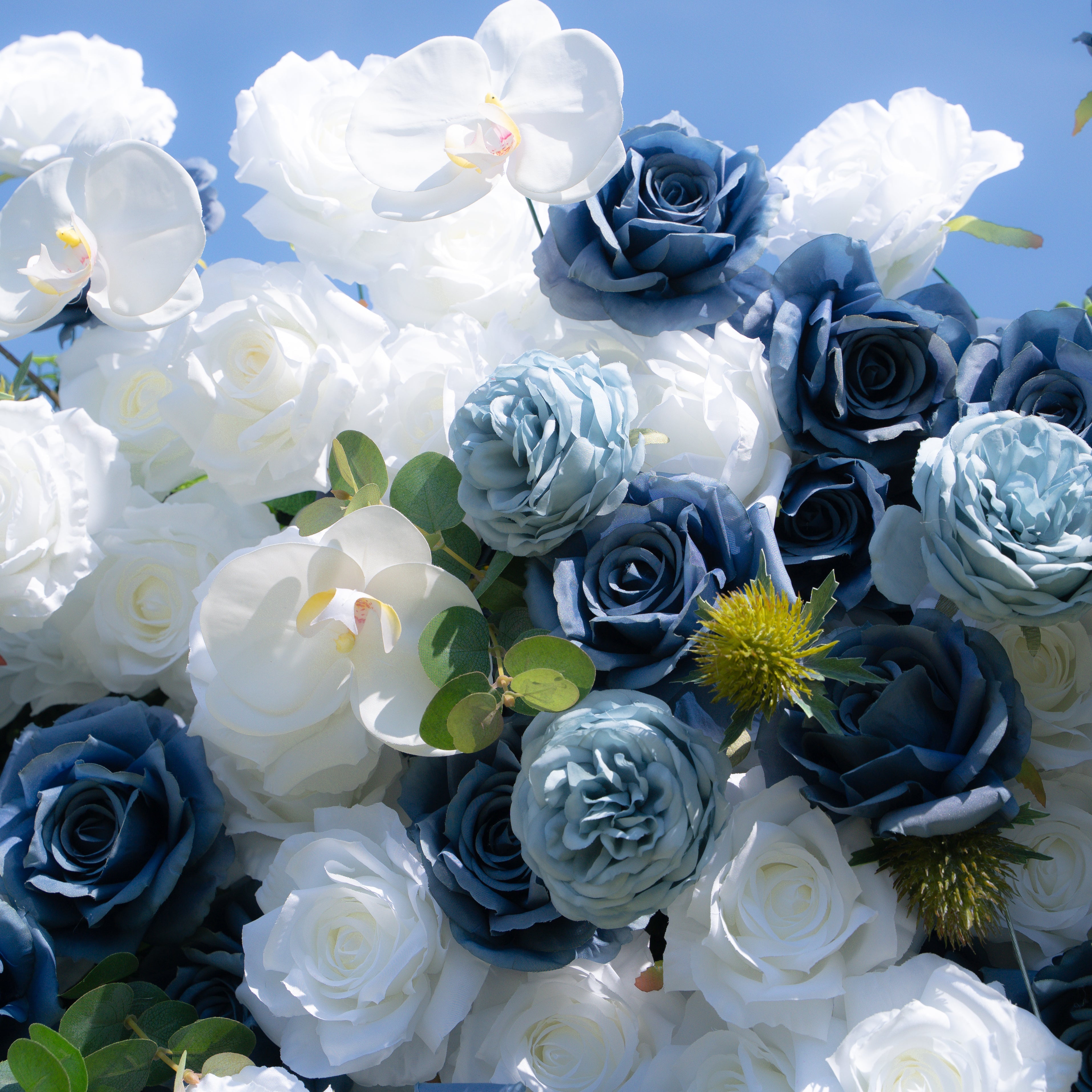 Precious：5D Fabric Artificial rolling up curtain flower wall Free Shipping
