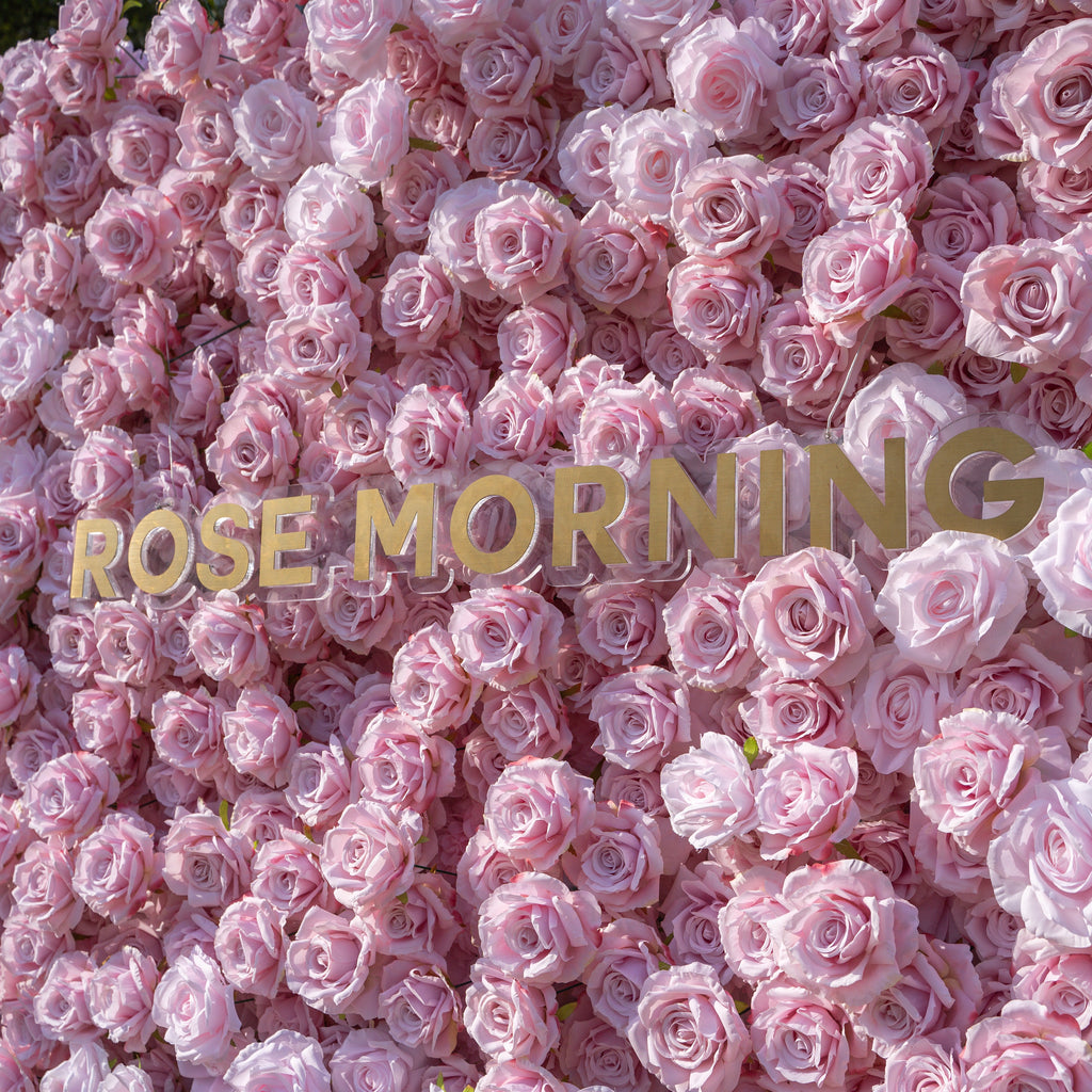 Promise：3D Fabric Artificial rolling up curtain flower wall Free Shipping