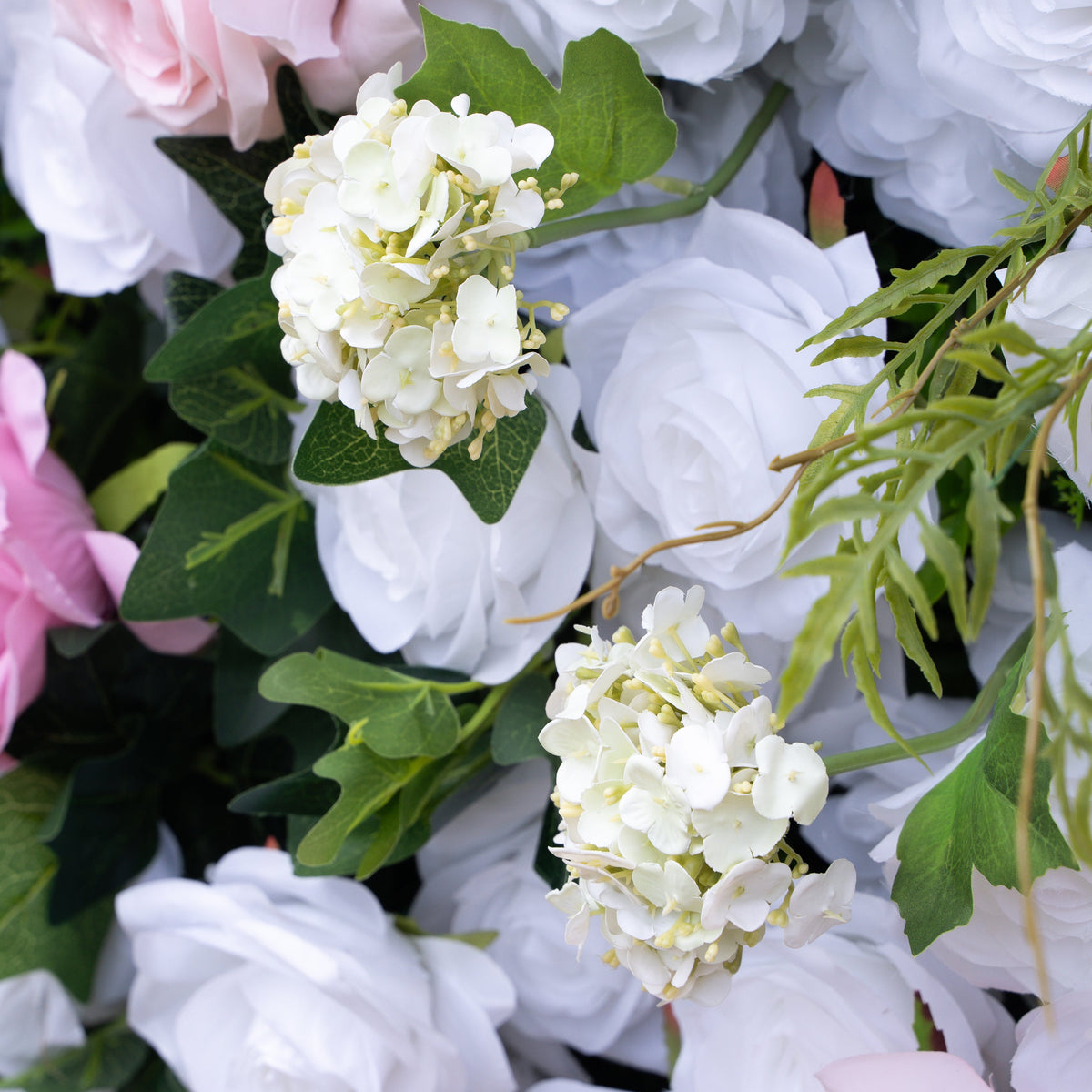 Queena：4D Fabric Artificial zip up curtain flower wall 8ft*8ft Free Shipping