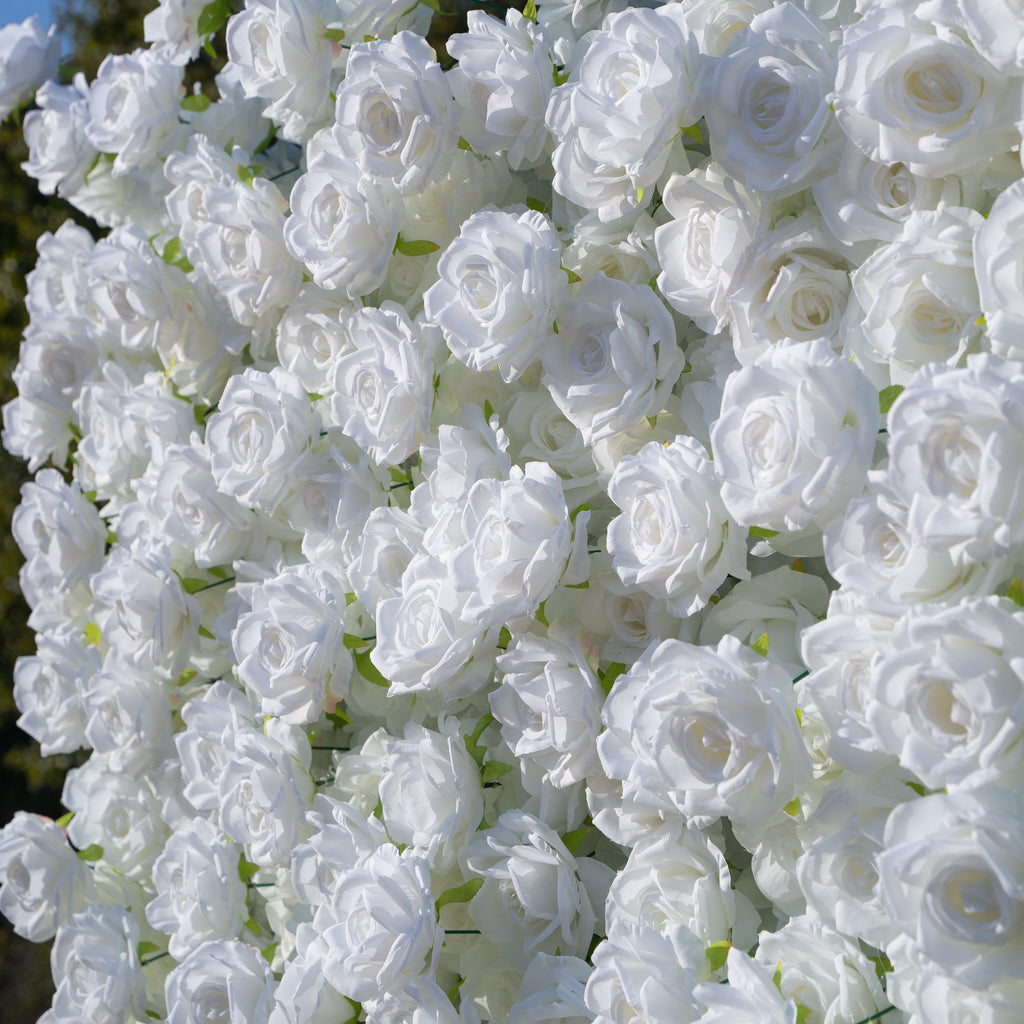 Romance：3D Fabric Artificial rolling up curtain flower wall Free Shipping