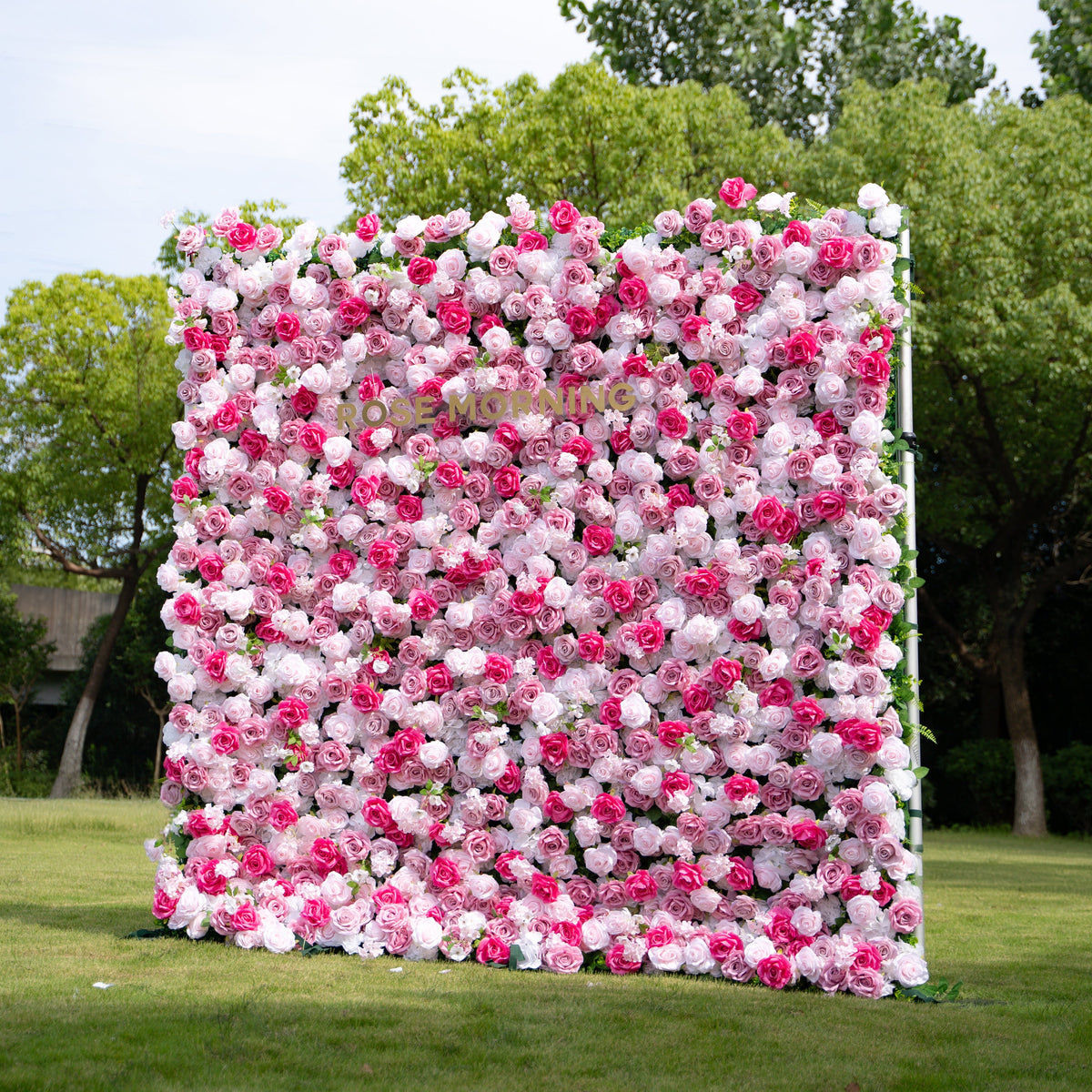 Rosalie：3D Fabric Artificial rolling up curtain flower wall Free Shipping