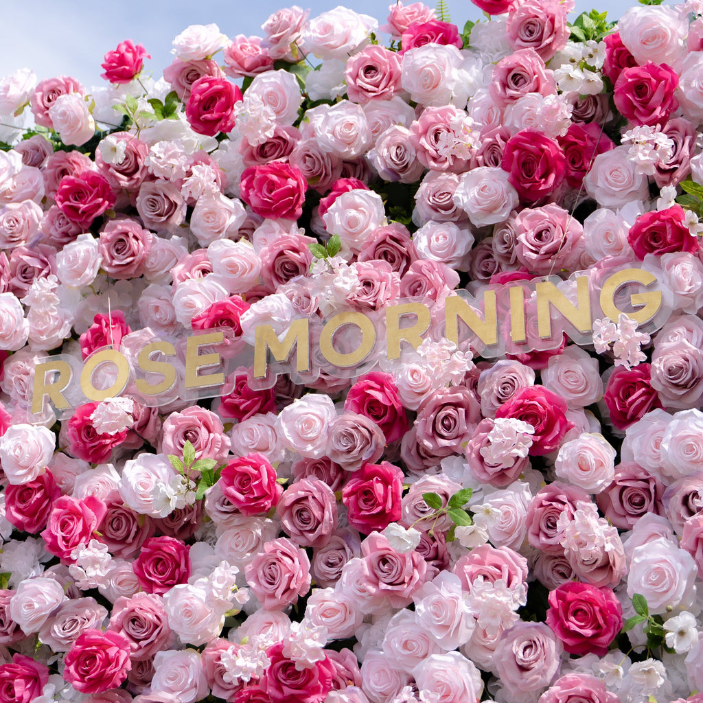 Rosalie：3D Fabric Artificial rolling up curtain flower wall Free Shipping