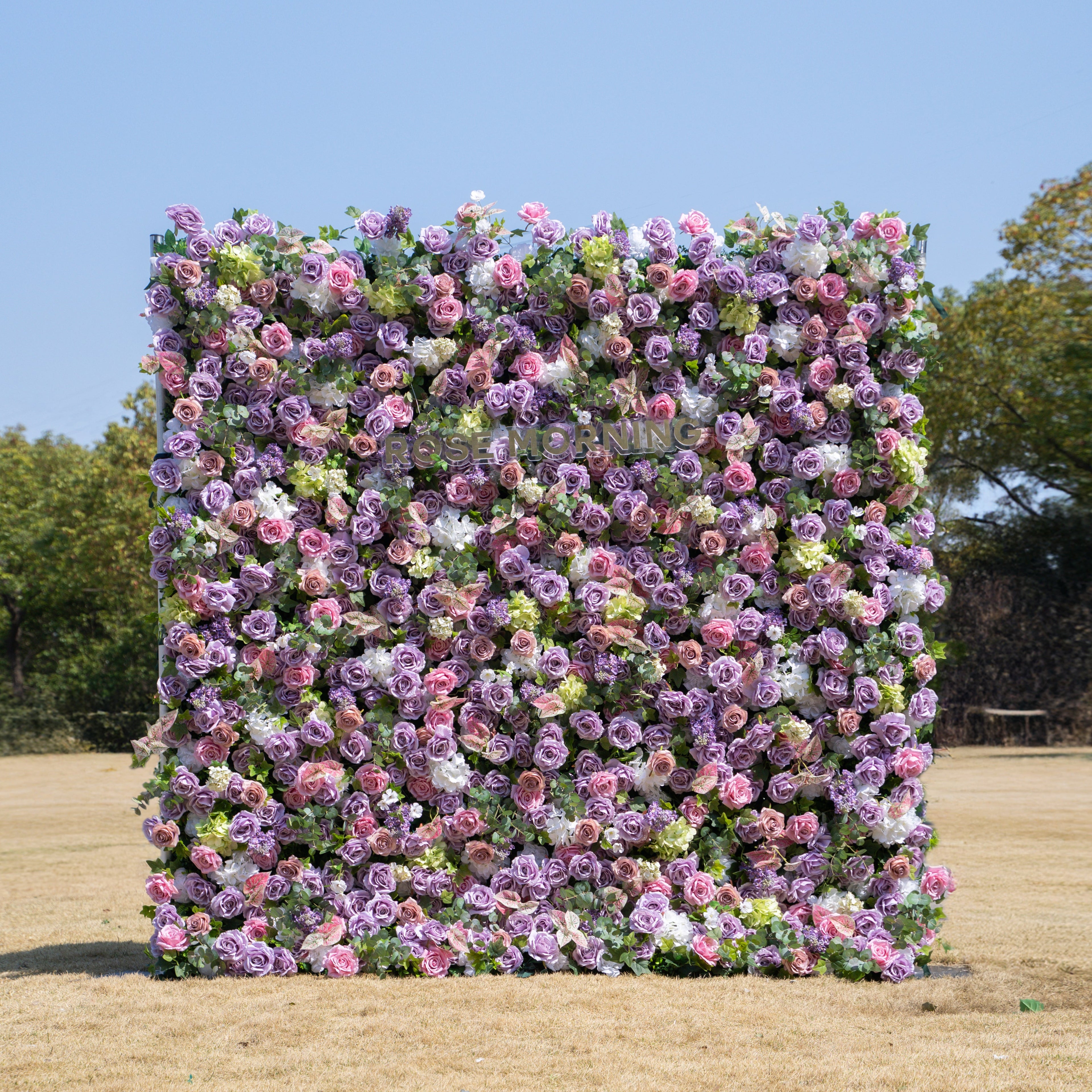 Roxanna - Autumn Fall 5D Fabric Zip Up Flower Wall 8ft x 8ft for Wedding Party Backdrop Ready To Ship in USA Free Shipping
