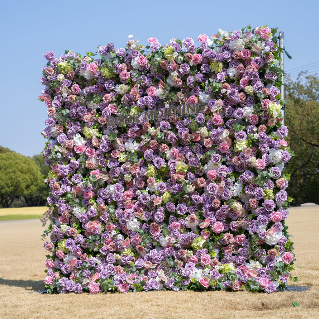 Roxanna - Autumn Fall 5D Fabric Zip Up Flower Wall 8ft x 8ft for Wedding Party Backdrop Ready To Ship in USA Free Shipping