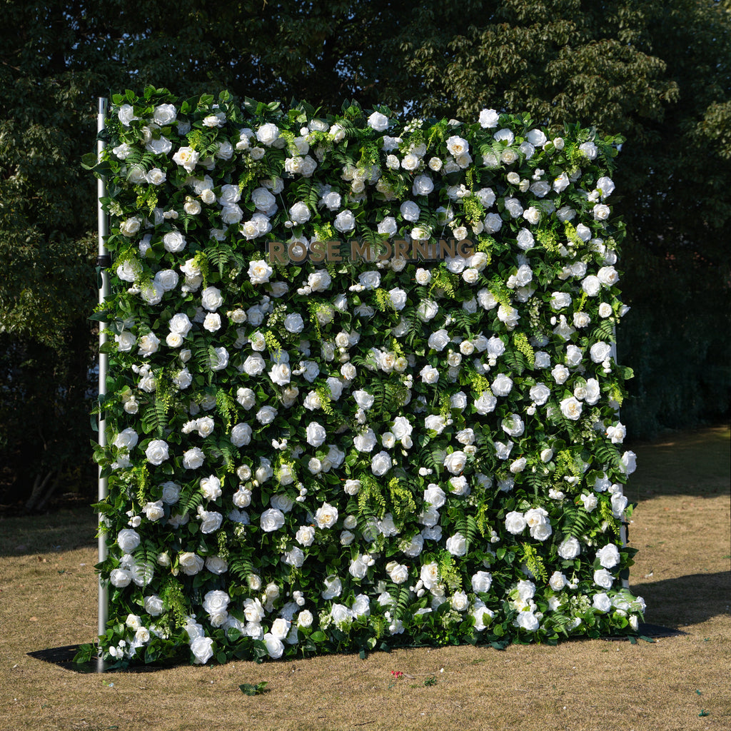 Sanna：5D Fabric Artificial rolling up curtain flower wall Free Shipping