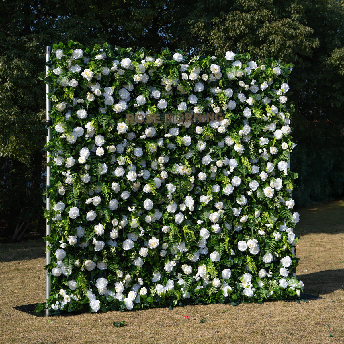 Sanna：5D Fabric Artificial rolling up curtain flower wall Free Shipping