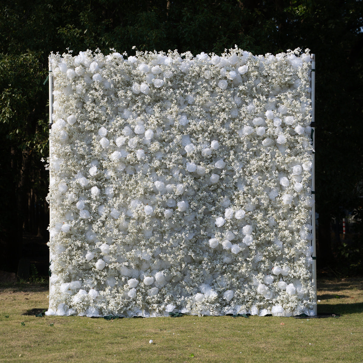 Shimmer Baby Breath wall：3D Fabric Artificial rolling up curtain flower wall(In US Stock 5-7 Days Delivered) Free Shipping