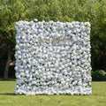 Shy 3D White Flower Wall - Minimalist Wedding Backdrop 8ft×8ft(In US Stock 7-10 Days) Free Shipping