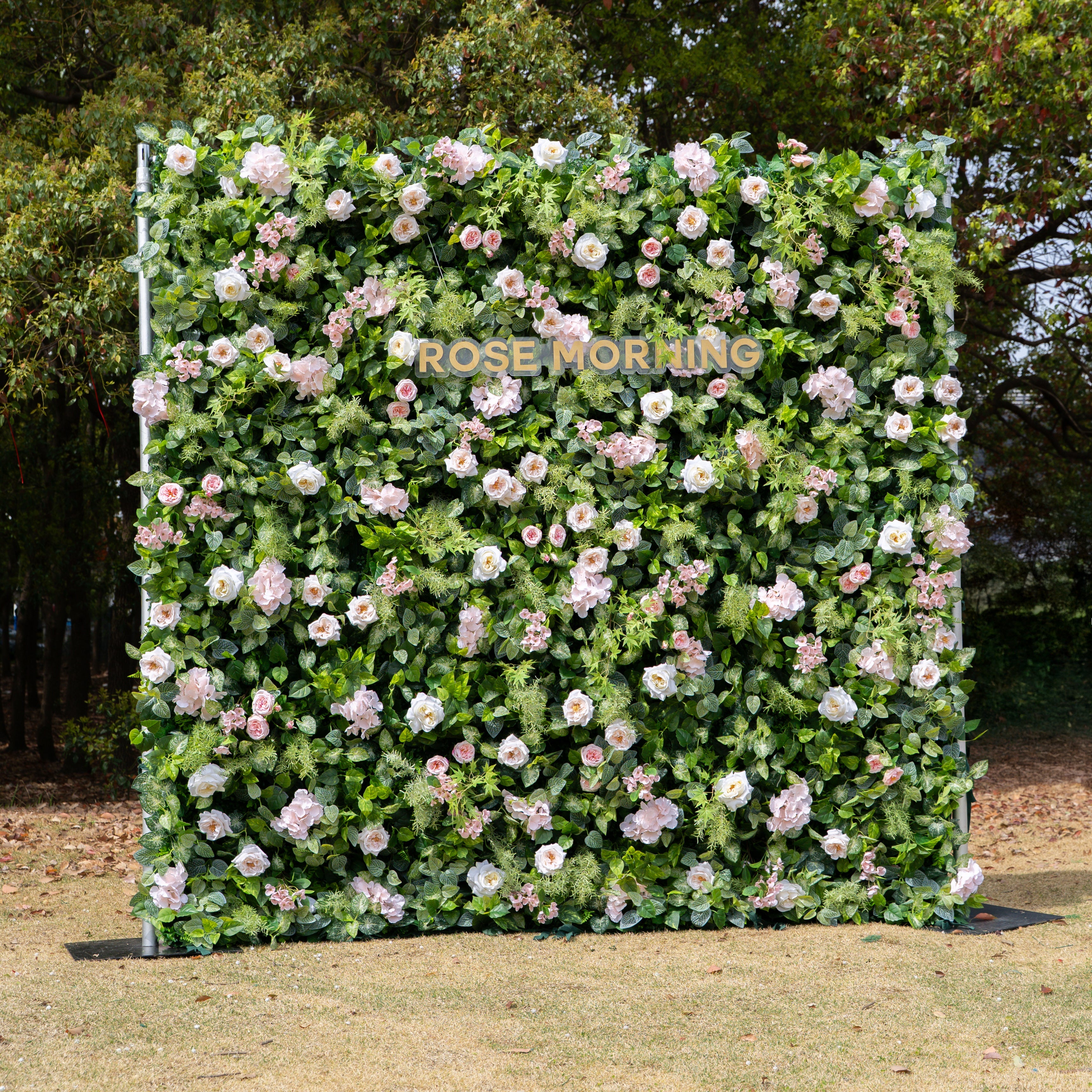 Simona：5D Fabric Artificial rolling up curtain flower wall Free Shipping