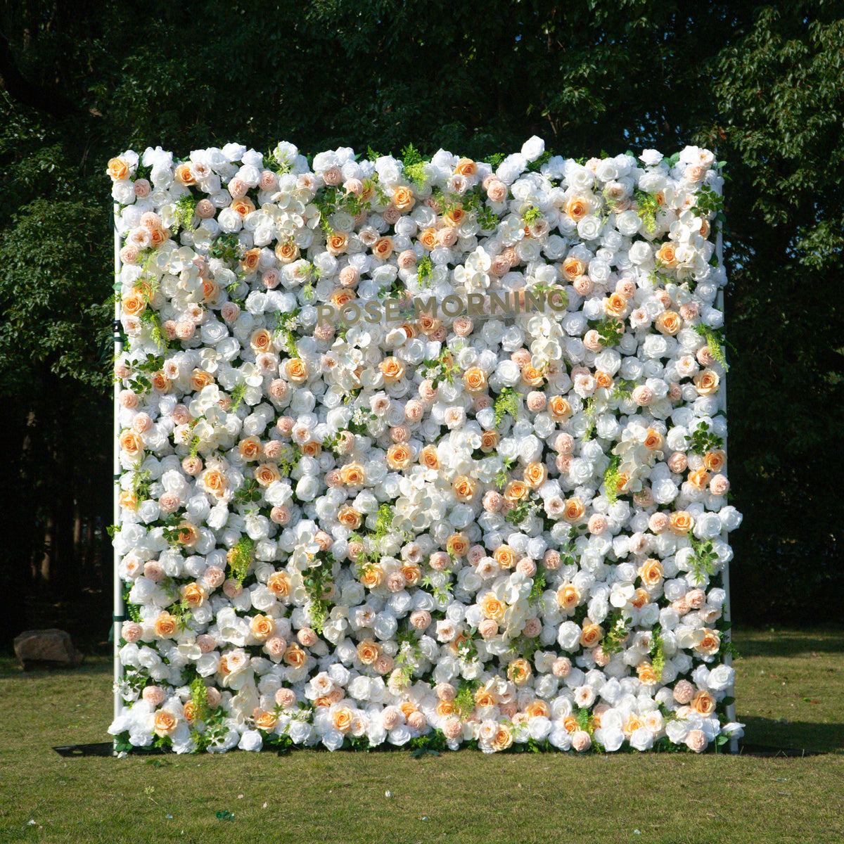 Sweetie：5D Fabric Artificial rolling up curtain flower wall Free Shipping
