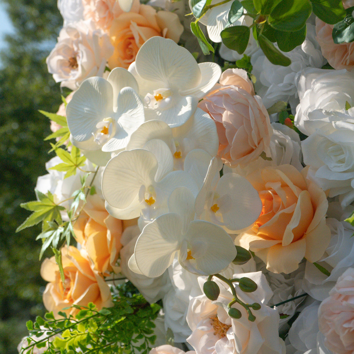 Sweetie：5D Fabric Artificial rolling up curtain flower wall Free Shipping