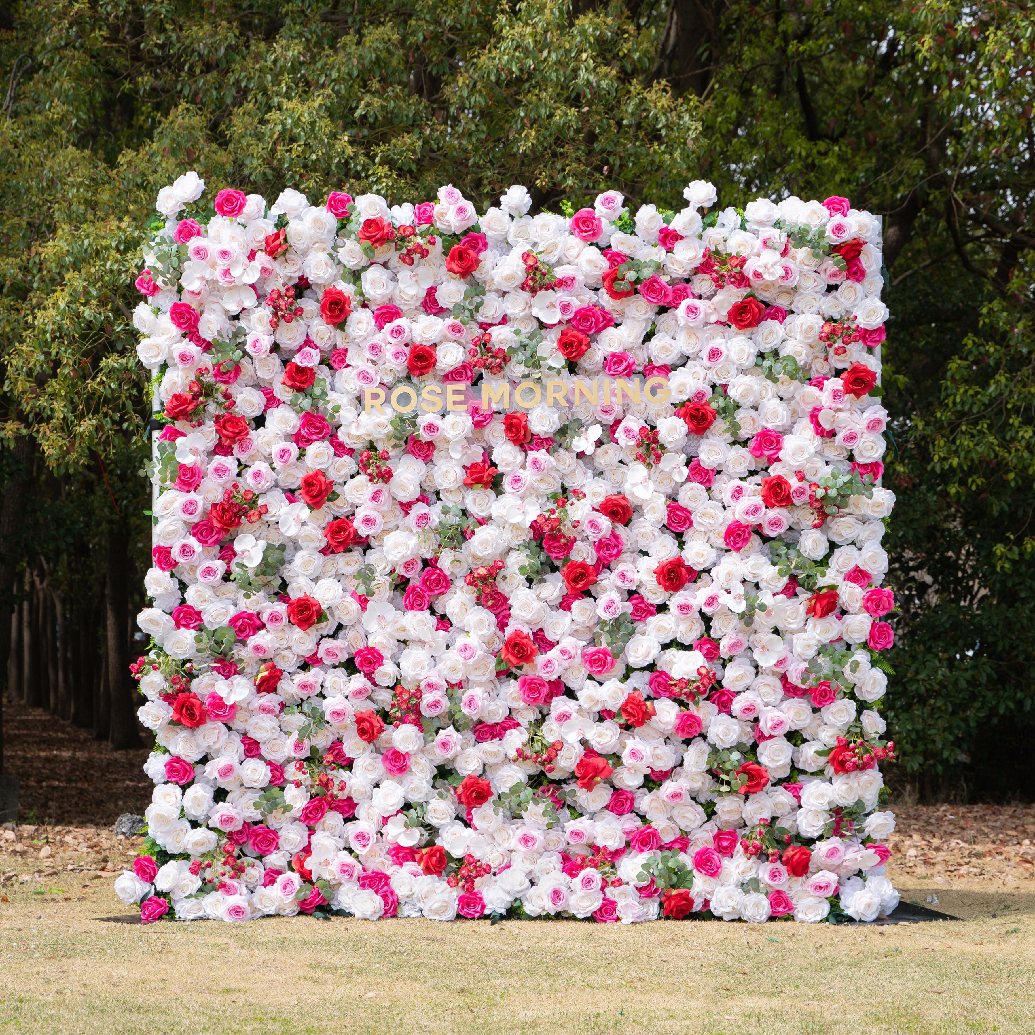 Tami ：5D Fabric Artificial rolling up curtain flower wall (Ready to ship-Only USA) Free Shipping
